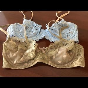 Two lace bras